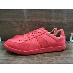 INC International Concepts Men's Harlan Faux-Leather Sneakers Red 11 New